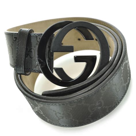 all black gucci belt gg|black gucci imprime belt.